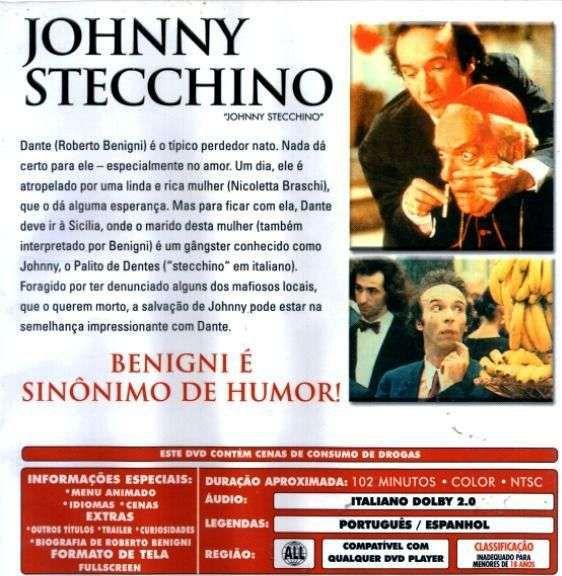 DVD Johnny Stecchino - Roberto Benigni e Nicoletta Braschi - NBO Imagem de DVD Johnny Stecchino - Roberto Benigni e Nicoletta Braschi