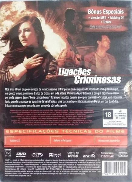 Imagem de DVD Ligações Criminosas Filme Clássico de Gangsters (Duplo)