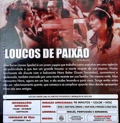 Imagem de DVD Loucos de Paixão Susan Sarandon James Spader