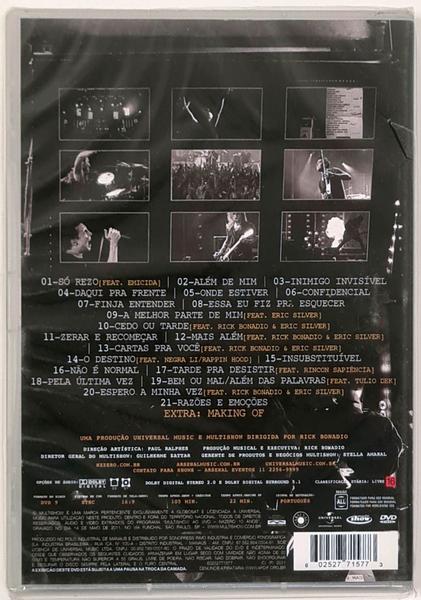 DVD NX Zero Multishow Ao Vivo 10 Anos 2011 Novo Lacrado - Hm