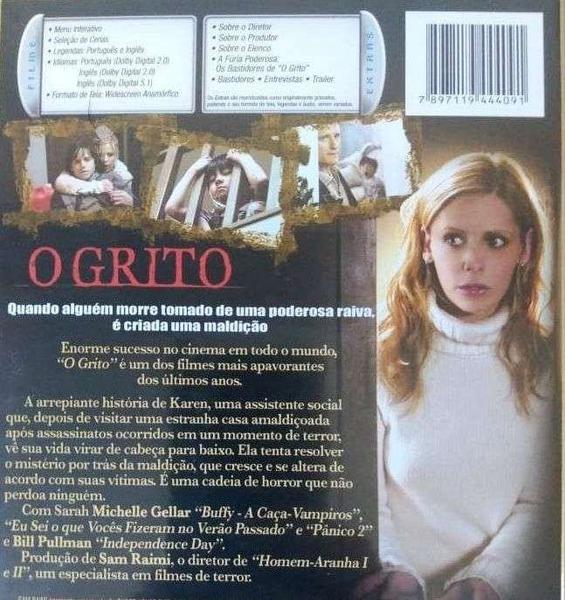 Imagem de DVD O Grito Terror Apavorante com Sarah Michelle Gellar