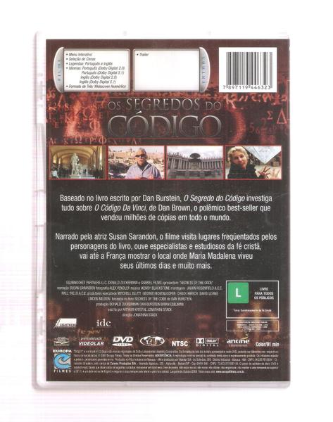 Imagem de Dvd os segredos do codigo 