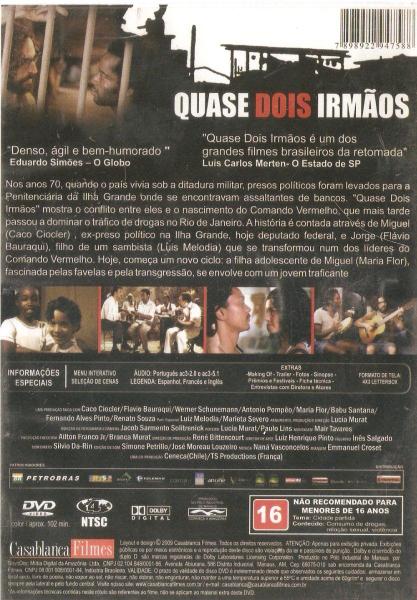 Imagem de Dvd Quase Dois Irmãos - Filme De Lucia Murat