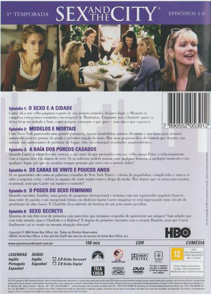 DVD Sex And The City Primeira Temporada Episódios 1-6 - Minissérie