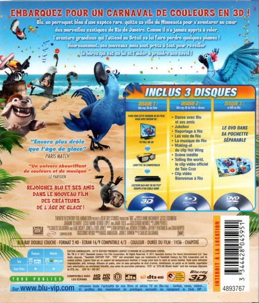 Imagem de Dvd triplo rio 3d