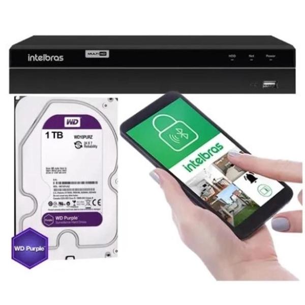 Imagem de Dvr 08 Canais Gravador Digital Video Mhdx 1108 com HD 1TB Purble