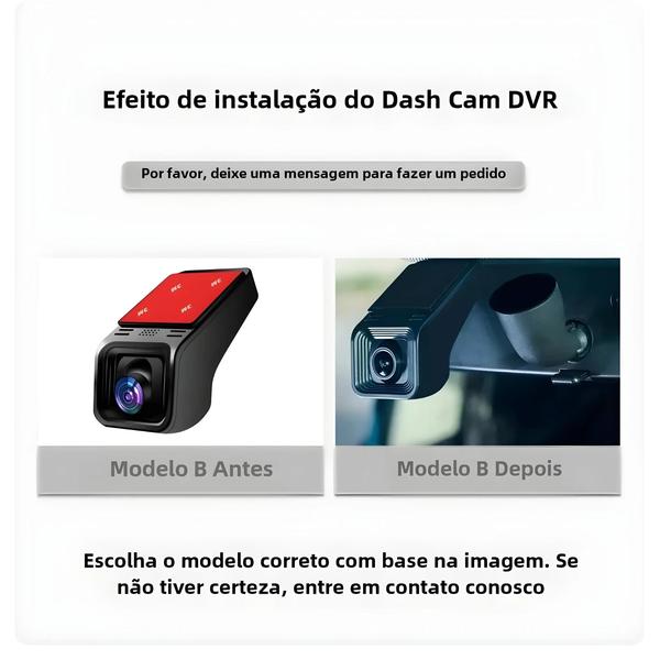 Imagem de DVR Carro 4K WiFi - Câmera Dash Cam com Monitor de Estacionamento e App