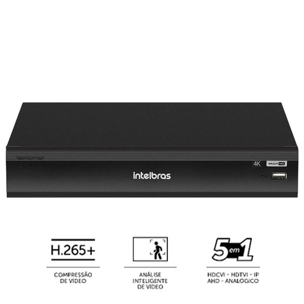 Imagem de DVR Gravador Digital de vídeo Intelbras IMHDX 5108 4k 8 Canais Detecção de veículos e pessoas H.265+ + HD purple 1TB