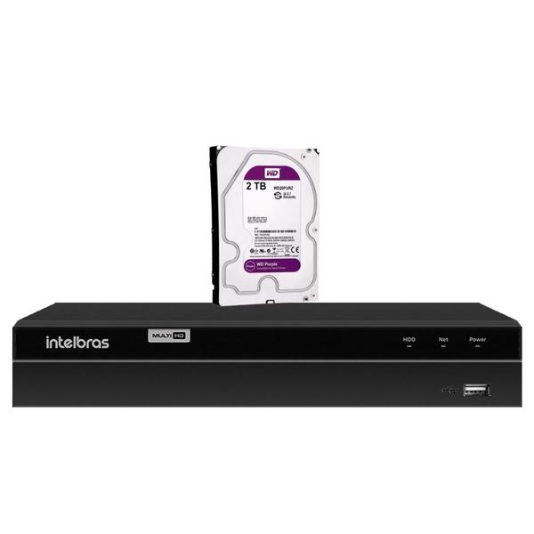 Imagem de DVR Intelbras MHDX 1308 Gravador de Vídeo Multi HD de 8 Canais Vizualização em 1080p e Modo de operação Full HD + HD 2TB Purple