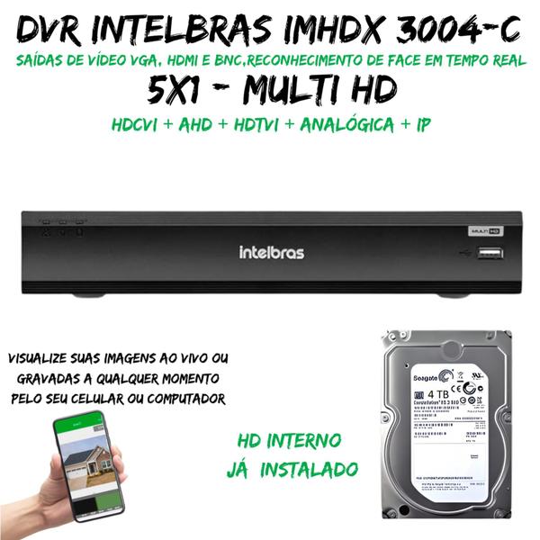 Imagem de Dvr Multi Hd Intelbras IMhdx 3004 C/HD 4TB