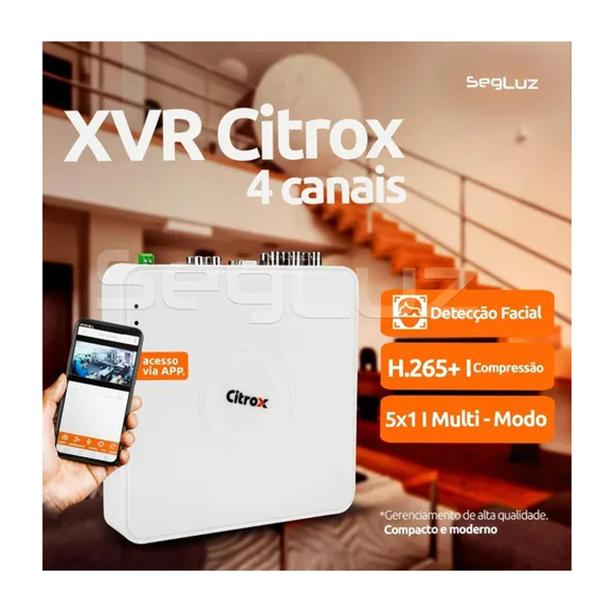 Imagem de Dvr Xvr Gp3 4 Canais Full Hd 1080P Citrox Cx-3204 Xmeye  3100