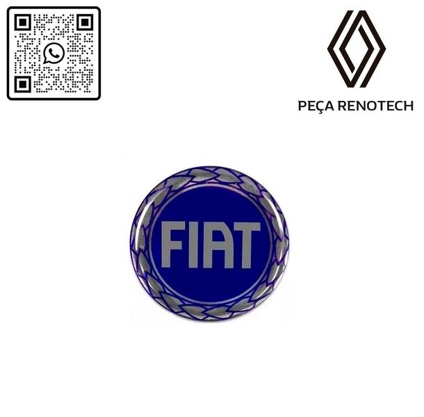 Imagem de E088 - emblema fiat para calota (azul) - 48mm