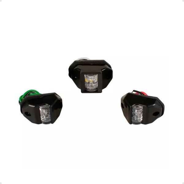 E1117 Kit Luz De Navegação Jet e Pequenas Embarcações ABS Preto - Arieltek Imagem de E1117 Kit Luz De Navegação Jet e Pequenas Embarcações ABS Preto