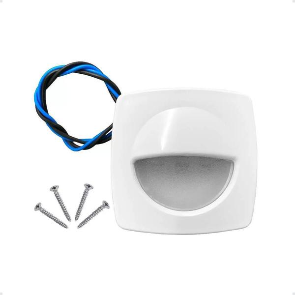 e1392 Luz Cortesia Led Branco/Azul 12v Barcos Traillers Motorhome - ArielTek Imagem de e1392 Luz Cortesia Led Branco/Azul 12v Barcos Traillers Motorhome