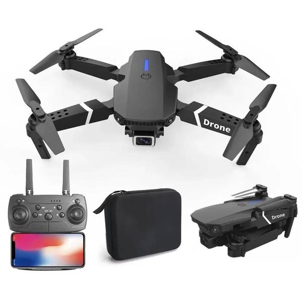 Imagem de E88 Drone WiFi com Câmera 4K HD Fotos/Vídeos Suporte para Celular