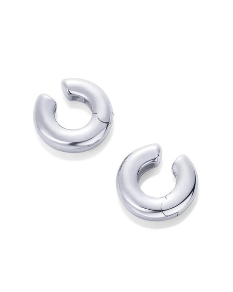 Imagem de Ear Cuffs PAVOI Chunky Tubular com Dobradiças Banhado a Ródio