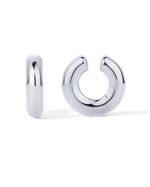 Imagem de Ear Cuffs PAVOI Chunky Tubular com Dobradiças Banhado a Ródio