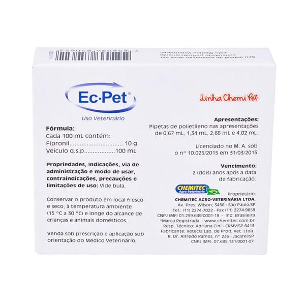 Imagem de EC-PET Chemitec p/ Cães (21 a 40kg) 2,68ml - Azul