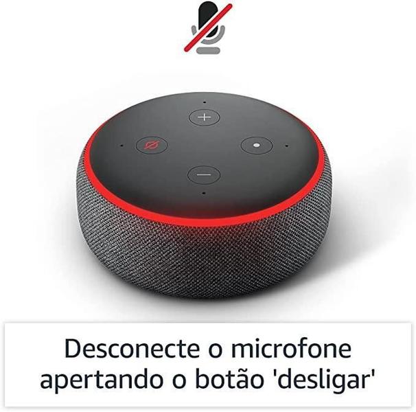 Imagem de Echo Dot 3 Geração Smart Speaker Com Assistente Preto