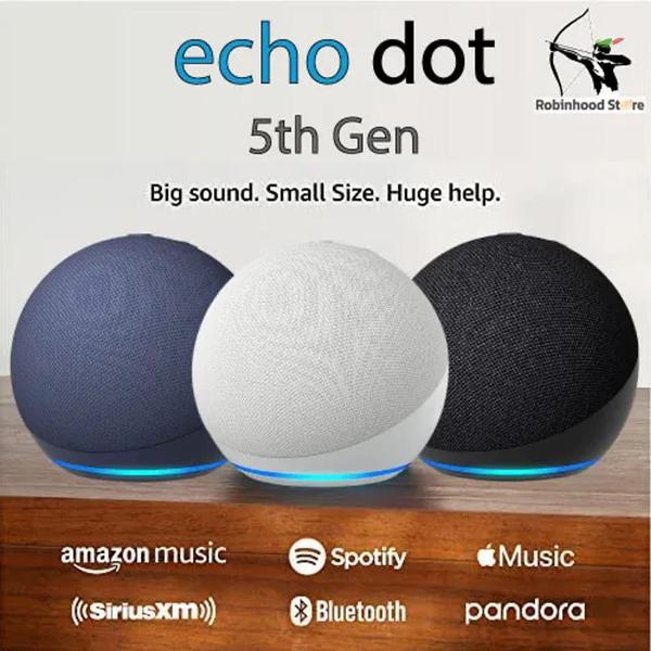 Imagem de Echo Dot 5 Geração com Alexa 100% Original  - Amazon Cor Azul