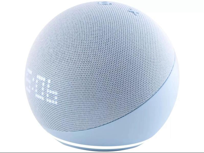 Imagem de Echo Dot (5 geração) com Relógio e Alexa Música, informação e Casa Inteligente - AZUL - Amazon