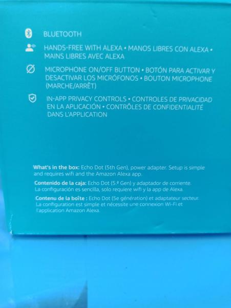 Imagem de Echo Dot 5 Geraçao Smart Speaker com Alexa - Amazon (Azul)