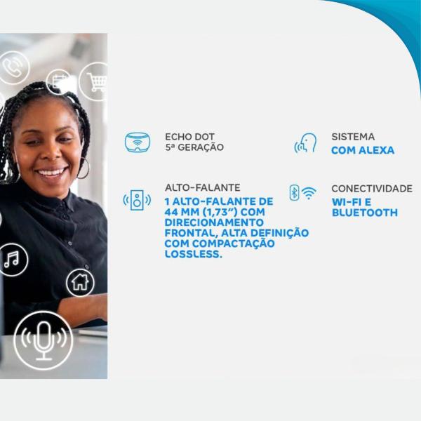 Imagem de Echo Dot Geração Inteligente Assistente Virtual Integrado Com Garantia