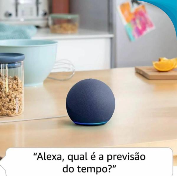 Echo Dot Geração Inteligente Controle Por Voz Relogio Led Entrega Rápida - BlackWatch Imagem de Echo Dot Geração Inteligente Controle Por Voz Relogio Led Entrega Rápida