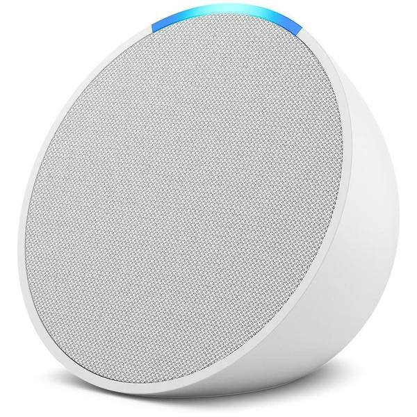 Echo Pop Amazon, com Alexa, Smart Speaker, Som Envolvente, Branco - B09ZXN77L2