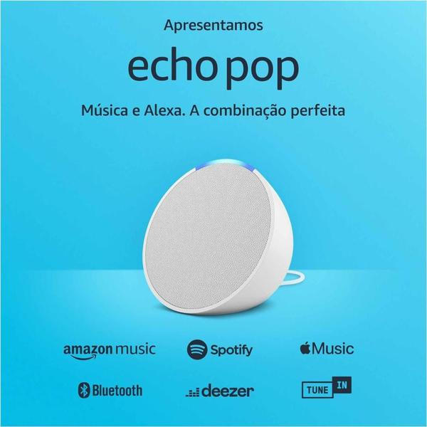 Imagem de Echo Pop Smart Speaker Com Alexa - Branco