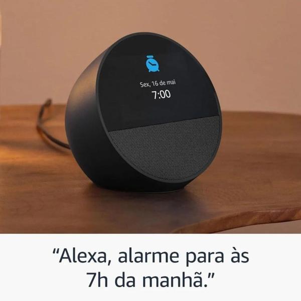 Imagem de Echo Spot Preto Perfeito para sua casa inteligente