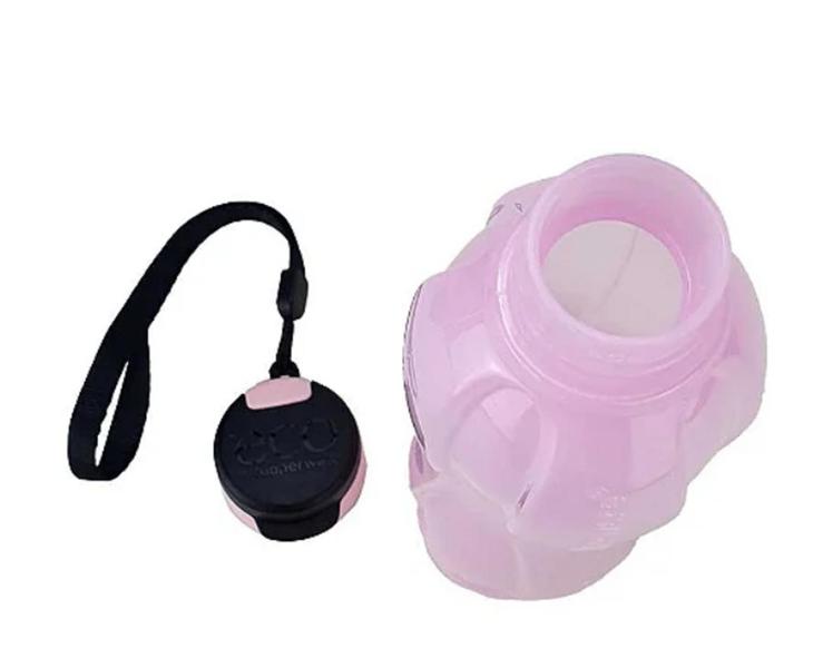 Imagem de Eco Tupper 500ml Rosa Bebê Tampa Preta Tupperware