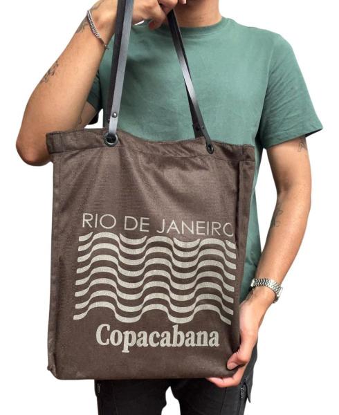 Imagem de Ecobag Copacabana Rio De Janeiro Bolsa Praia Sacola Tecido