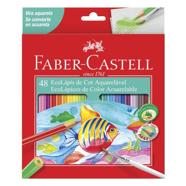 Imagem de Ecolápis de Cor Aquarelável FABER-CASTELL 48 Cores