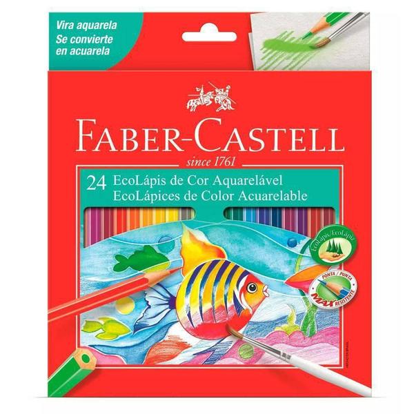 Imagem de Ecolápis De Cor Faber Castell Aquarelável 24 Cores