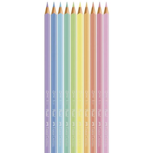 Imagem de Ecolápis De Cor Faber Castell Tons Pastel 10 Cores