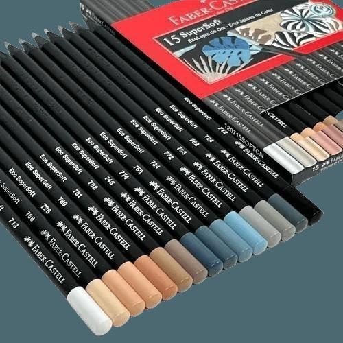 Imagem de Ecolápis de cor Supersoft 15 Cores Neutras Faber-Castell