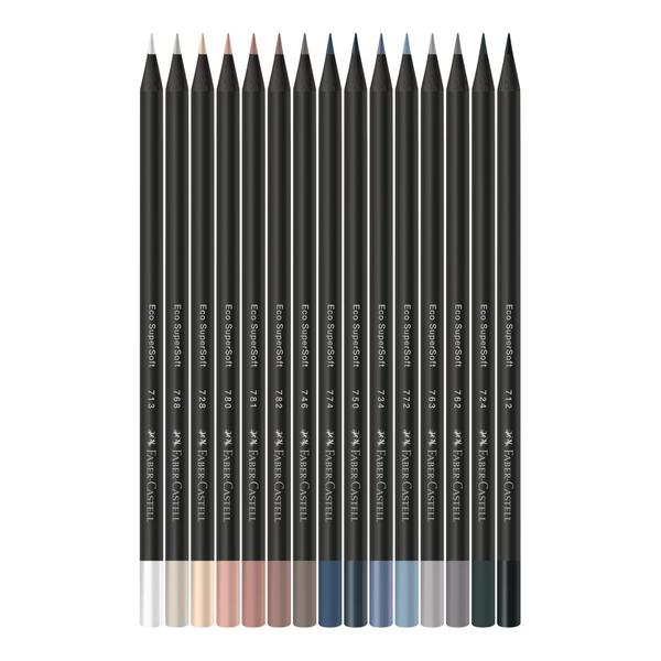 Imagem de Ecolápis de cor Supersoft 15 Cores Neutras Faber-Castell