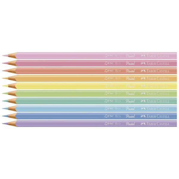 Imagem de Ecolápis de Cor TONS PASTEL 10 Cores - Faber Castell