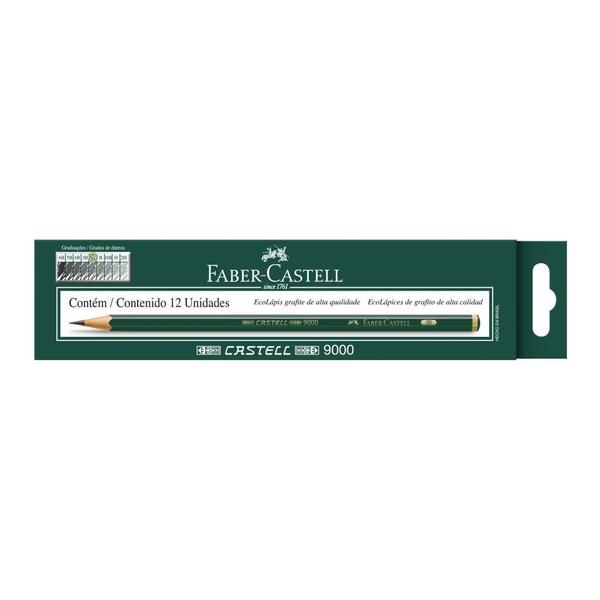 Imagem de Ecolápis Grafite Faber Castell 9000 2B - 12 Un