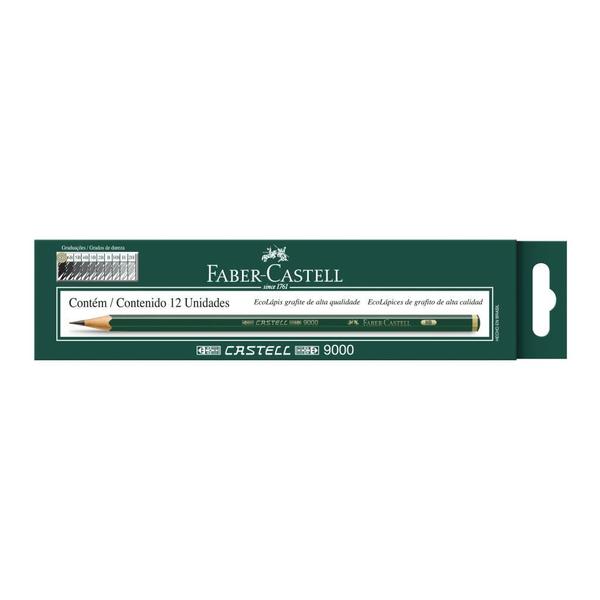 Imagem de Ecolápis Grafite Faber Castell 9000 8B - 12 Un