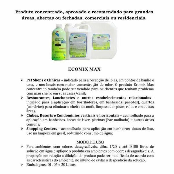 Imagem de Ecomix Max Concentrado (5Lts) Sequestrante de Odor, Odorizante/Neutralizador - Rende até 500 Lts