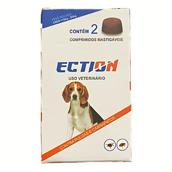 Imagem de Ection Anti Pulgas, Carrapatos e Sarna - 12 Comprimidos Mastigáveis para Cães de 10-20kg