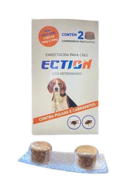 Imagem de Ection Anti Pulgas, Carrapatos e Sarna - 12 Comprimidos Mastigáveis para Cães de 10-20kg