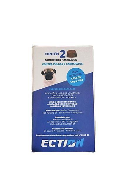 Imagem de Ection Anti Pulgas, Carrapatos e Sarna - 4 Comprimidos Mastigáveis para Cães de 5-10kg