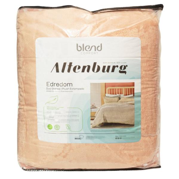 Imagem de Edredom Casal Altenburg Blend Comfort Duo Poá Rosa