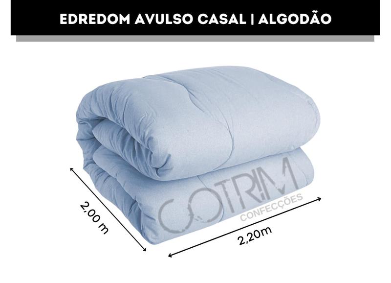 Imagem de Edredom Casal Para Cama Box Algodao 200 fios Coberta Coberdron Casal