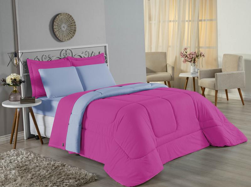 Edredom Casal Queen Size Malha 100% Algodão - Davy Enxovais Imagem de Edredom Casal Queen Size Malha 100% Algodão