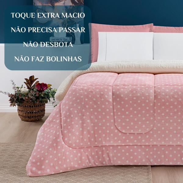 Imagem de Edredom Casal Queen Size Romance Dupla Face Super Luxuoso