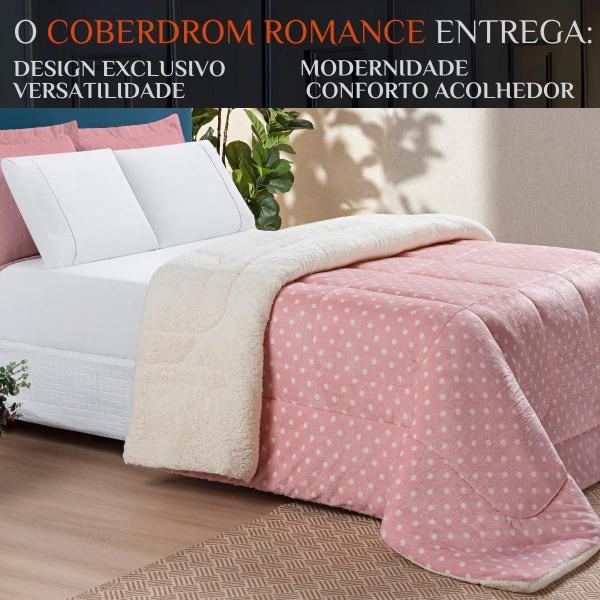 Imagem de Edredom Casal Queen Size Romance Dupla Face Super Luxuoso